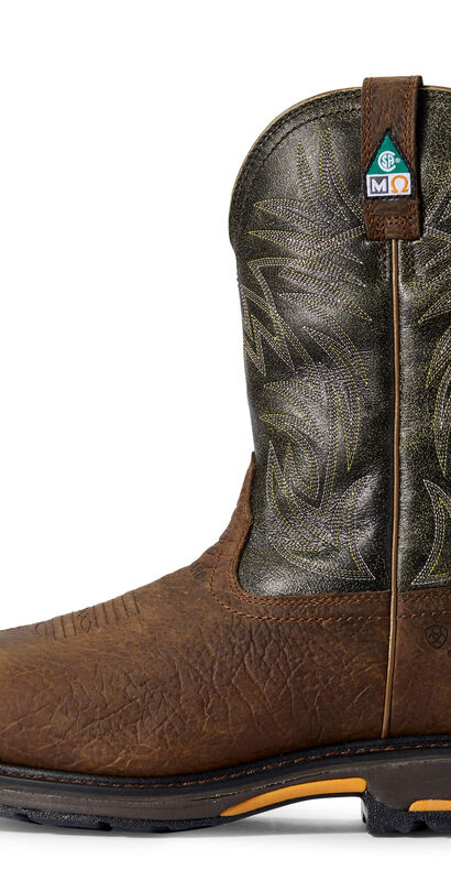 WorkHog Wide Square Toe MetGuard CSA MetGuard Composite Toe Work Boot Side